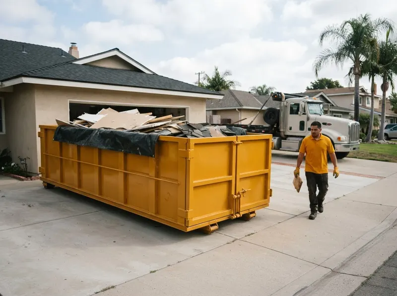 20-Yard Construction Remodel Dumpster in Westchester, CA