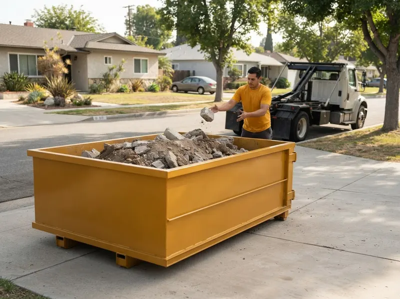 Heavy Inert Clean Dirt & Concrete Dumpster in Westchester, CA